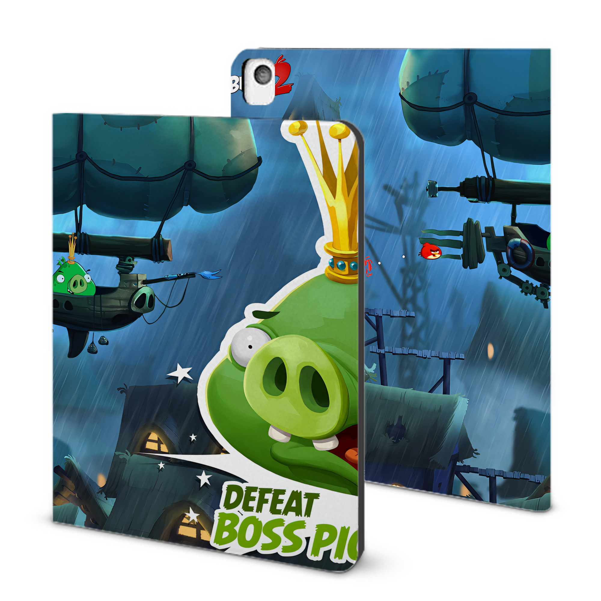 （画像用） Angry Birds アングリーバード IPadケース ペンホルダー付き ブックスタイルデザイン